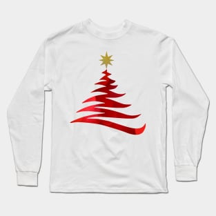 Red Christmas Tree Long Sleeve T-Shirt